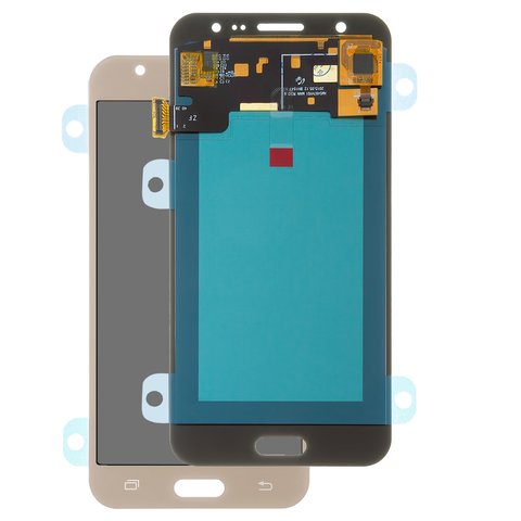 Pantalla LCD puede usarse con Samsung J500 Galaxy J5, dorado, sin marco, High Copy, OLED 