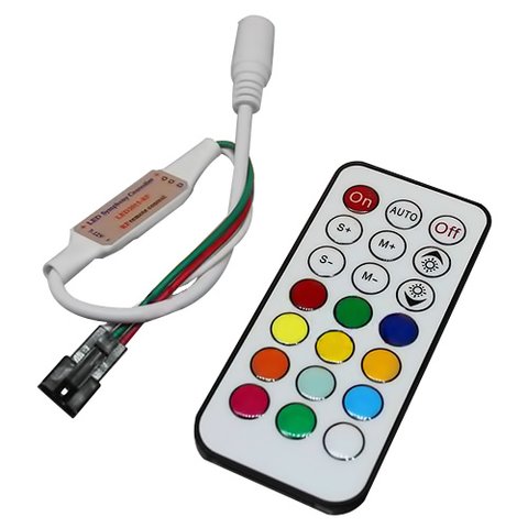 Controlador LED con control remoto IR TH2015 X IR RGB, WS2811, WS2812, 12 V 