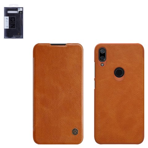 Funda Nillkin Qin leather case puede usarse con Xiaomi Mi Play, marrón, libro, plástico, cuero PU, M1901F9E, #6902048172562