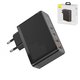 Adaptador de red Baseus GaN2 Pro, 100 W, Quick Charge, negro, con cable USB tipo C - USB tipo C, 4 puertos, #CCGAN2P-L01