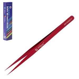 Pinzas para smd Mechanic AK KING11, recta, 140 mm, rojo