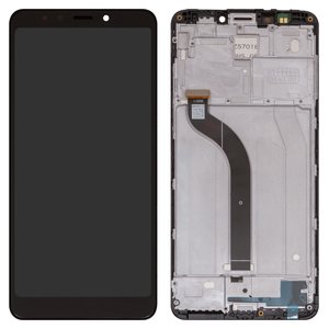 Pantalla LCD puede usarse con Xiaomi Redmi 5, negro, con marco, Copy, MDG1, MDI1