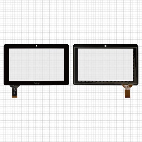 Сенсорний екран для China Tablet PC 7"; Ainol Novo 7 Crystal, Novo 7 Elf, чорний, 186 мм, 30 pin, 117 мм, ємнісний, 7", #HOTATOUCH C186116A1 C186116A1 PG FPC635DR FT5206GE1
