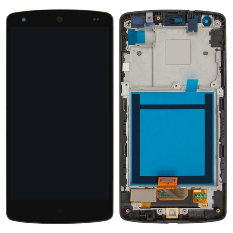Дисплей для LG D820 Nexus 5 Google, D821 Nexus 5 Google, чорний, з рамкою, Original PRC 