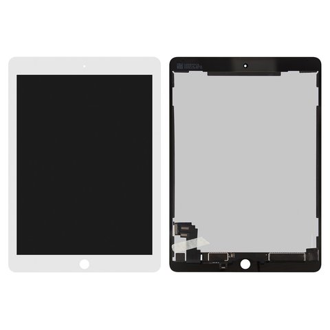 Дисплей для Apple iPad Air 2, белый, без рамки, PRC