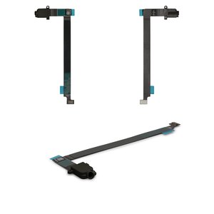 Шлейф для iPad Pro 12.9 2015 1h Gen , конектора навушників, чорний, з компонентами