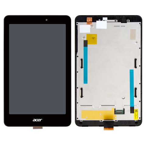 Дисплей для Acer Iconia Tab 8 A1 840, чорний, з рамкою