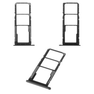 Держатель SIM карты для Xiaomi Redmi 7A, черный, matte Black, MZB7995IN, M1903C3EG, M1903C3EH, M1903C3EI