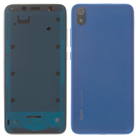 Корпус для Xiaomi Redmi 7A, синий, matte Blue, MZB7995IN, M1903C3EG, M1903C3EH, M1903C3EI