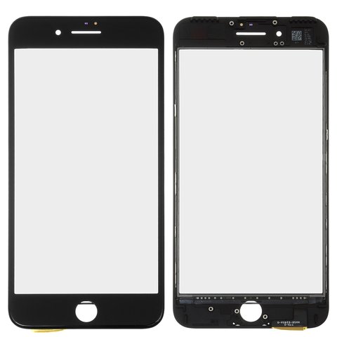 Сенсорный экран для iPhone 7 Plus, с рамкой, с ОСА пленкой, черный, AAA