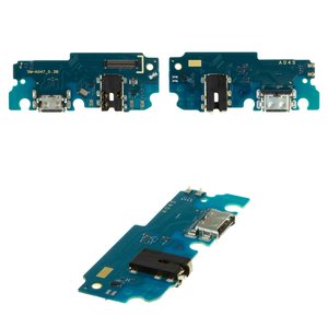 Шлейф для Samsung A047 Galaxy A04s, конектора навушників, конектора зарядки, з мікрофоном, Original PRC , плата зарядки