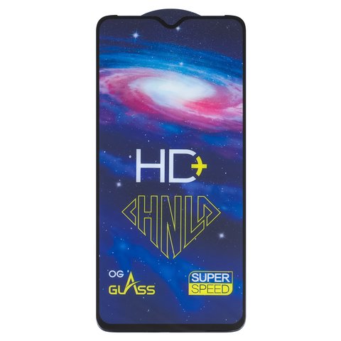 Защитное стекло All Spares для Samsung A346 Galaxy A34 5G, 0,33 мм 9H, совместимо с чехлом, Full Glue, черный, cлой клея нанесен по всей поверхности, HD+