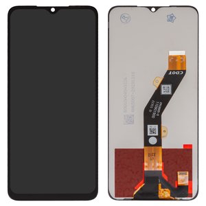 Дисплей для Tecno Pop 7, Spark Go 2023 ; Infinix Smart 7, чорний, без рамки, High Copy, BF7, BF6