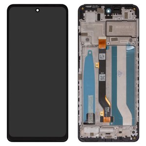 Дисплей для Tecno Spark 10 Pro, чорний, з рамкою, High Copy