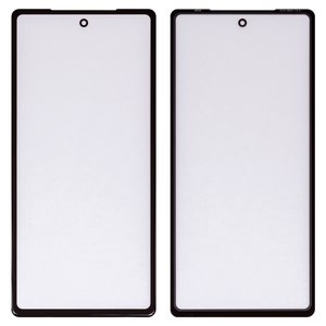 Скло корпуса для Google Pixel 7a, з ОСА плівкою, чорне