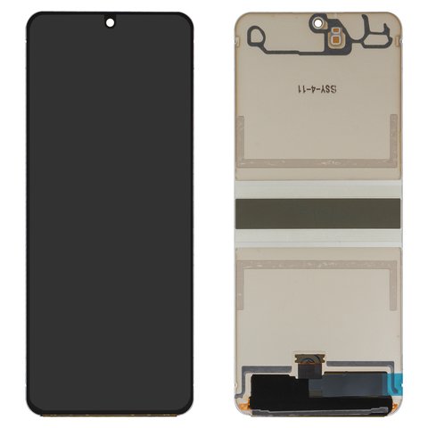 Дисплей для Samsung F731 Galaxy Z Flip5, чорний, без рамки, High Copy