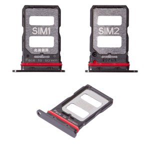 Держатель SIM карты для Xiaomi Poco F6 Pro, черный, black