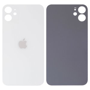 Задняя панель корпуса для iPhone 11, белая, не нужно снимать стекло камеры, Original PRC , big hole