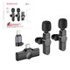 Микрофон петличный Borofone BKF12, беспроводной, с клипсой, USB тип-C, Lightning
