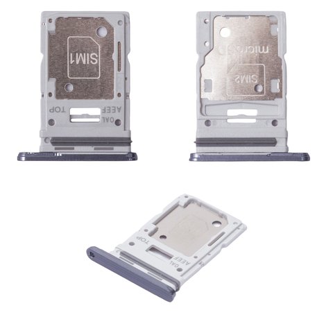 Держатель SIM карты для Samsung A556 Galaxy A55, синий, 2Sim, navy