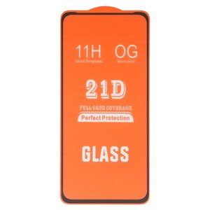 Защитное стекло для Realme C67 4G, C67 5G, совместимо с чехлом, Full Glue, без упаковки , черный