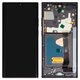 Дисплей для Samsung N985F Galaxy Note 20 Ultra, чорний, з рамкою, High Copy, (OLED)