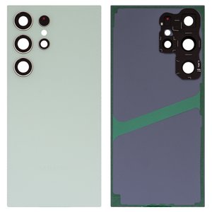 Задняя панель корпуса для Samsung S928 Galaxy S24 Ultra, зеленая, со стеклом камеры, Original PRC , titanium green