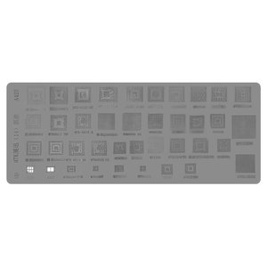 BGA-трафарет A425 для мобильного телефона China-phone universal, MT6572A, SC6825C, MT6582, MT6285, MT6575A, MT6252CA, 39 in 1 BGA-трафарет A425 для мобильного телефона China-phone universal, MT6572A, SC6825C, MT6582, MT6285, MT6575A, MT6252CA, 39 in 1